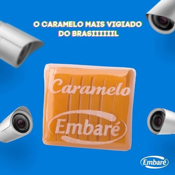 Bala De Caramelo De Leite Original Sabor Baunilha Embaré 660g - Image 6